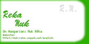 reka muk business card